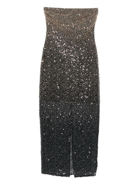 ROTATE BIRGER CHRISTENSEN beaded maxi dress - Black - zdjęcie produktu nr 1