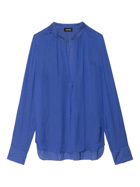 Zadig&Voltaire V-neck long-sleeve top - Blue - zdjęcie produktu nr 1