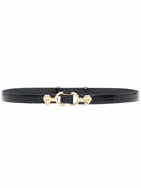 Maje lion-buckle thin leather belt - Black - zdjęcie produktu nr 2