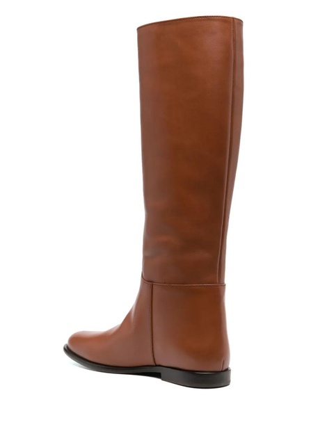 ETRO debossed-logo leather boots - Brown - zdjęcie produktu nr 1
