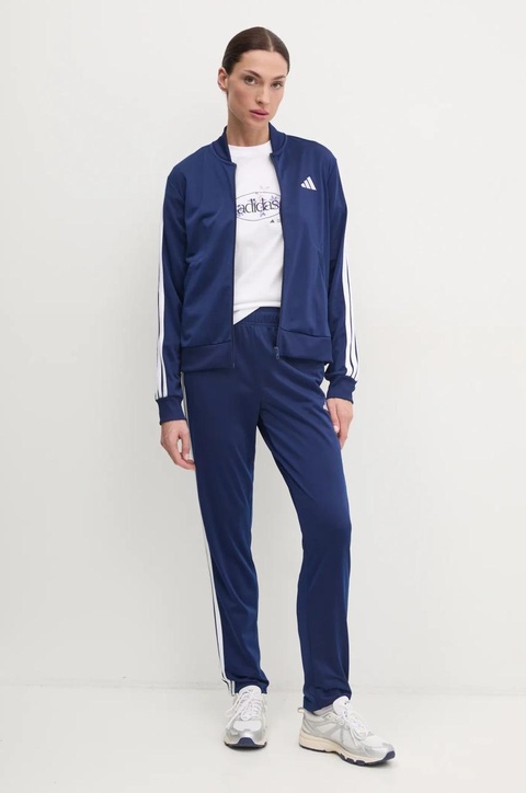 adidas dres 3-Stripes damski kolor granatowy JD5435 - zdjęcie produktu nr 1