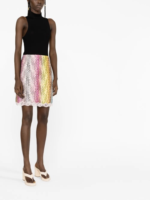 Missoni zigzag woven miniskirt - Yellow - zdjęcie produktu nr 2