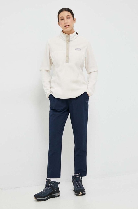 Helly Hansen spodnie sportowe Thalia 2.0 damskie kolor granatowy proste high waist 34325 - zdjęcie produktu nr 2