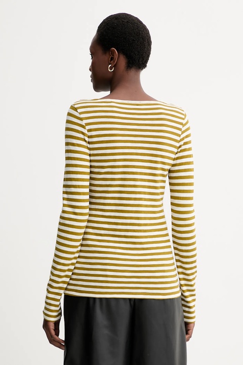 Marc O'Polo longsleeve bawełniany kolor zielony M09219652597 - zdjęcie produktu nr 2