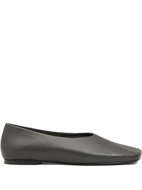 AMI Paris two-tone leather ballet flats - Grey - zdjęcie produktu nr 1