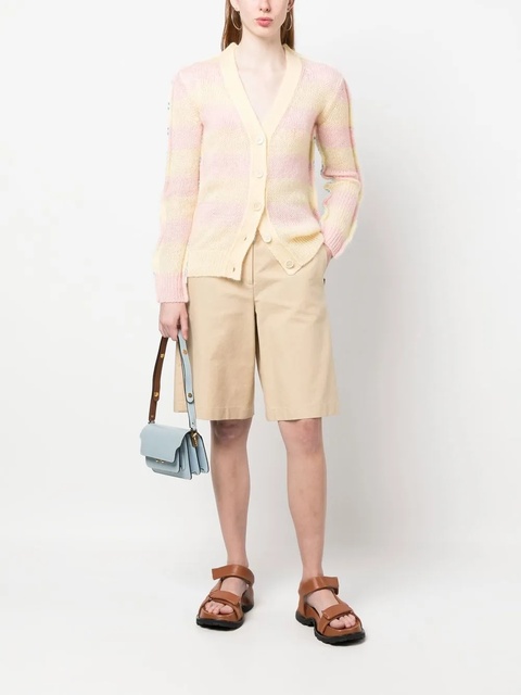 Marni stripe-pattern cardigan - Yellow - zdjęcie produktu nr 1