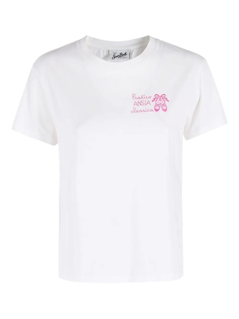 MC2 Saint Barth lettering T-shirt - White - zdjęcie produktu nr 1