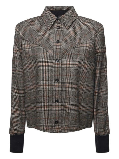 PINKO plaid buttoned shirt - Neutrals - zdjęcie produktu nr 1