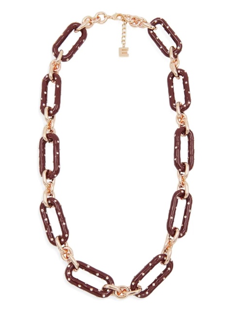 Essentiel Antwerp enamel-rhinestone chain necklace - Gold - zdjęcie produktu nr 1