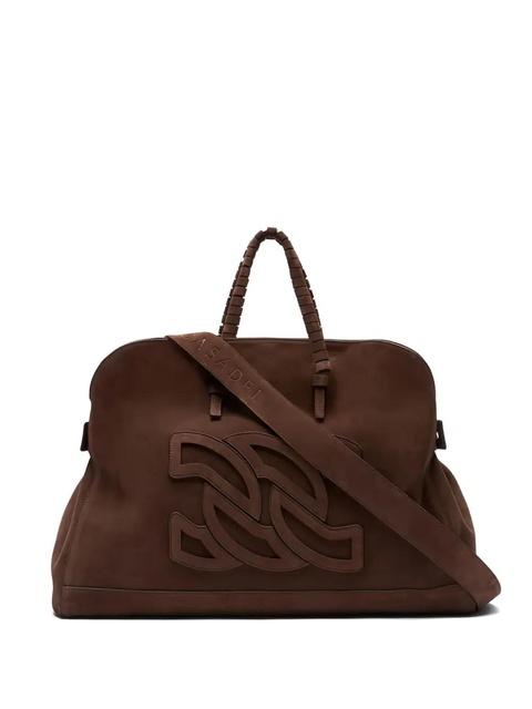 Casadei Park Avenue logo-patch tote bag - Brown - zdjęcie produktu nr 1