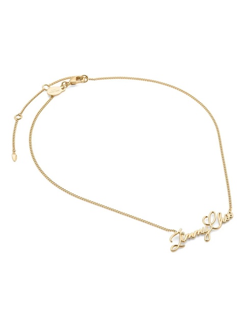 Jimmy Choo Logo Script necklace - Gold - zdjęcie produktu nr 2