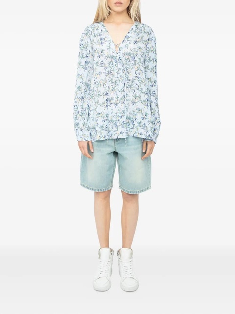 Zadig&Voltaire Tamela blouse - Blue - zdjęcie produktu nr 2