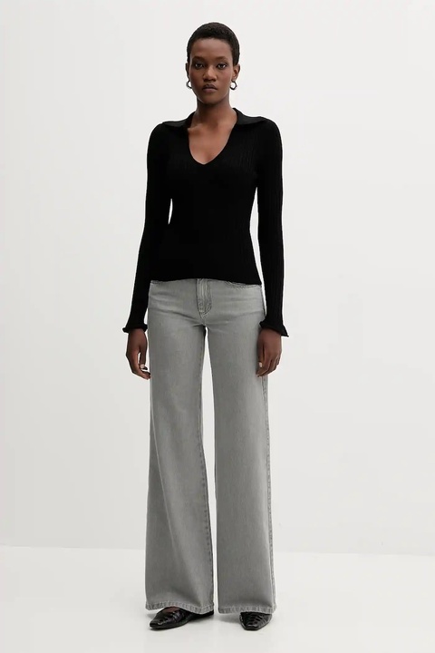 Marella sweter damski kolor czarny lekki 2523366082200 - zdjęcie produktu nr 2