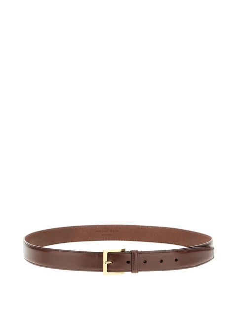 Saint Laurent leather buckle belt - Brown - zdjęcie produktu nr 1