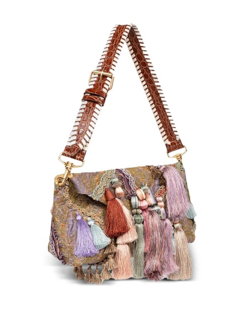 DRIES VAN NOTEN tassel-embellished shoulder bag - Neutrals - zdjęcie produktu nr 2