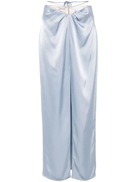 Nanushka draped midi skirt - Blue - zdjęcie produktu nr 1