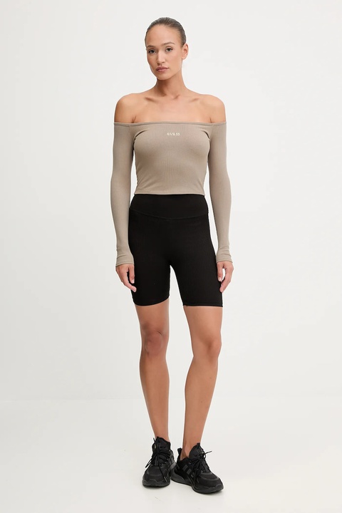 Guess longsleeve CARLA damski kolor zielony V5YP07 K8RT2 - zdjęcie produktu nr 1
