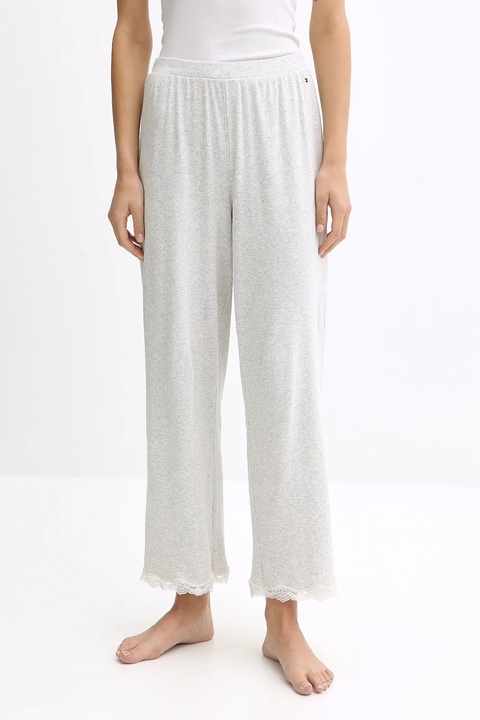 Tommy Hilfiger spodnie piżamowe damskie kolor szary gładkie UW0UW06074 - zdjęcie produktu nr 1