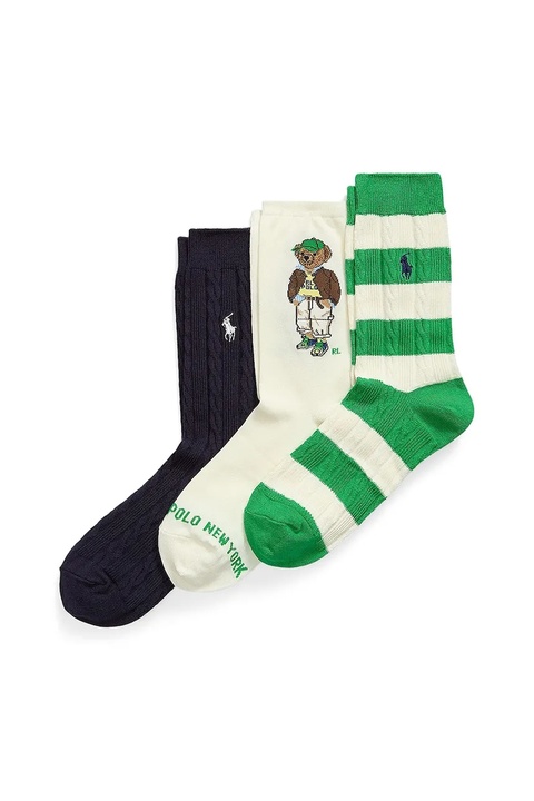 Polo Ralph Lauren skarpetki 3-pack kolor beżowy 455982947 - zdjęcie produktu nr 1