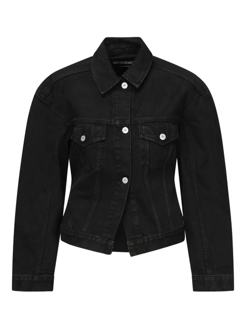 Jacquemus button-fastening denim jacket - Black - zdjęcie produktu nr 1
