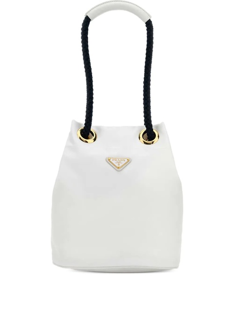 Prada Re-Nylon Mariner rope-handle bucket bag - White - zdjęcie produktu nr 1