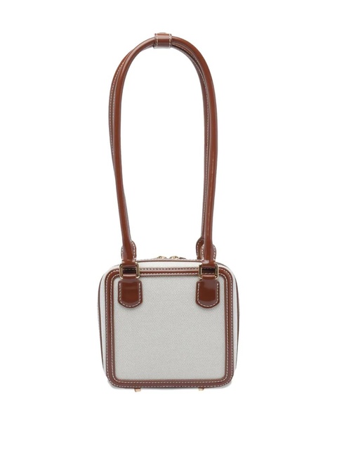Self-Portrait contrast-trim shoulder bag - Neutrals - zdjęcie produktu nr 2