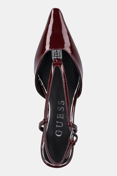 Guess szpilki DESIE kolor bordowy FLFDES PAF08 - zdjęcie produktu nr 2