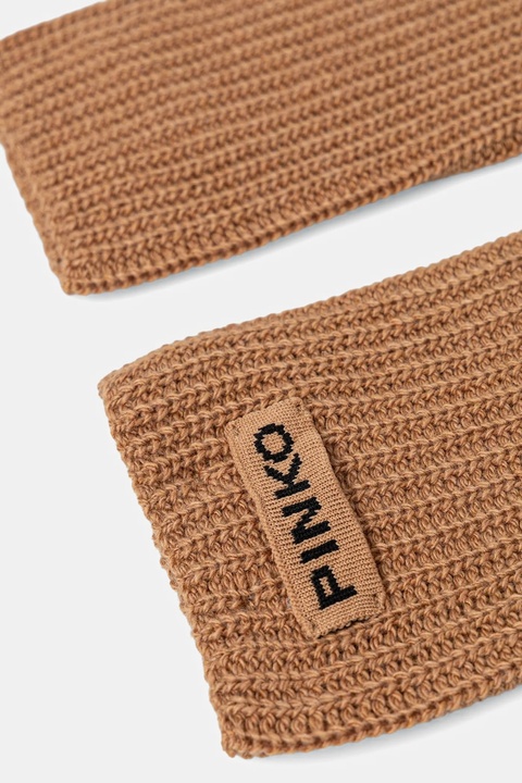 Pinko rękawiczki z dodatkiem wełny damskie kolor brązowy 105997 A2Z4 - zdjęcie produktu nr 1