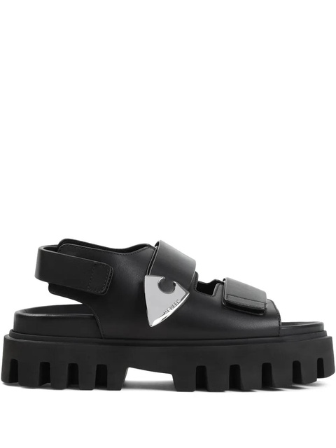 Alexander McQueen leather sandals - Black - zdjęcie produktu nr 1