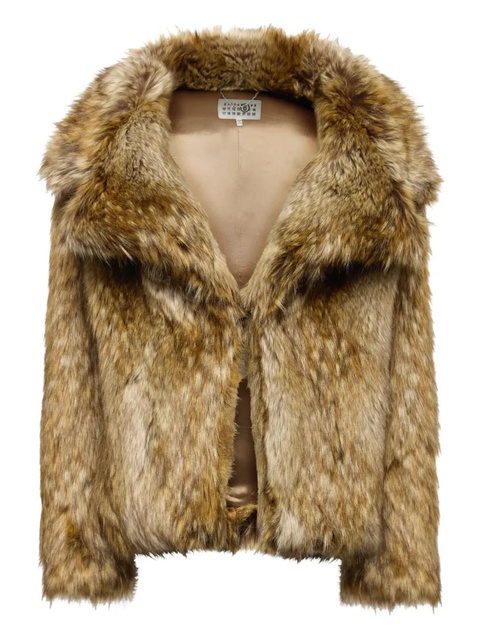 MM6 Maison Margiela faux-fur jacket - Brown - zdjęcie produktu nr 2