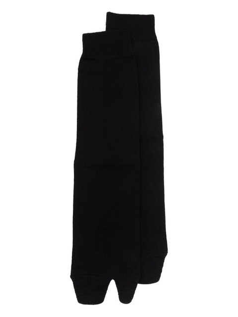 Maison Margiela Tabi fine-ribbed socks - Black - zdjęcie produktu nr 1