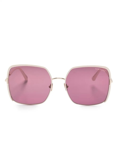 TOM FORD Eyewear square-frame tinted sunglasses - Neutrals - zdjęcie produktu nr 1