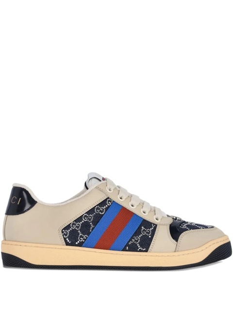 Gucci Screener logo-pattern sneakers - Neutrals - zdjęcie produktu nr 1