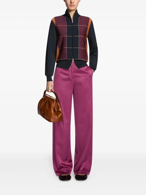 DRIES VAN NOTEN zipped checked jacket - Blue - zdjęcie produktu nr 1