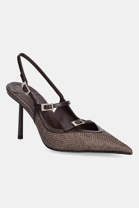 Le Silla szpilki Chanel Morgana kolor brązowy 4213D080BXPPPAN748 - zdjęcie produktu nr 1