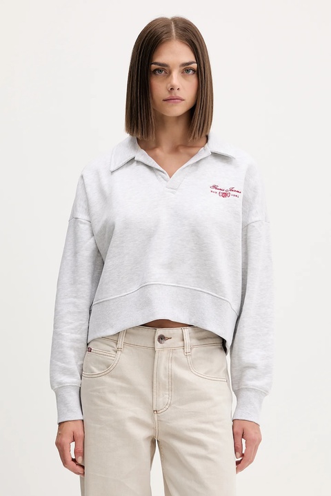 Guess Jeans bluza damska kolor szary melanżowa W5BQ09 KC811 - zdjęcie produktu nr 1