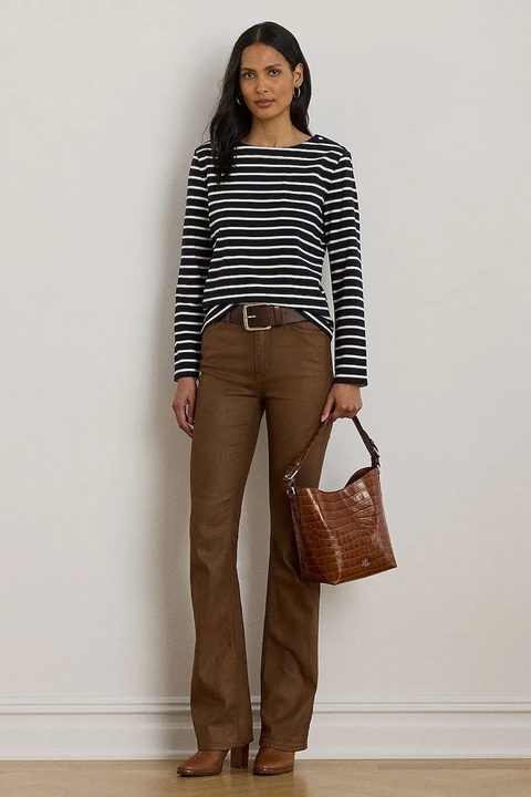 Lauren Ralph Lauren longsleeve bawełniany damskie kolor granatowy 200980155 - zdjęcie produktu nr 2