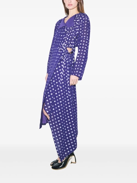 Tory Burch printed wrap dress - Purple - zdjęcie produktu nr 1