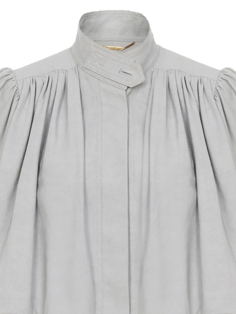 Chloé balloon-sleeve high-neck jacket - Grey - zdjęcie produktu nr 2
