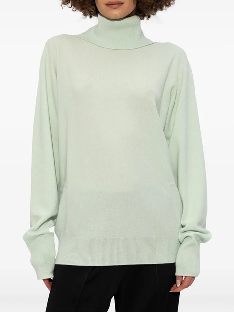 Jil Sander roll-neck fine-knit jumper - Green - zdjęcie produktu nr 2