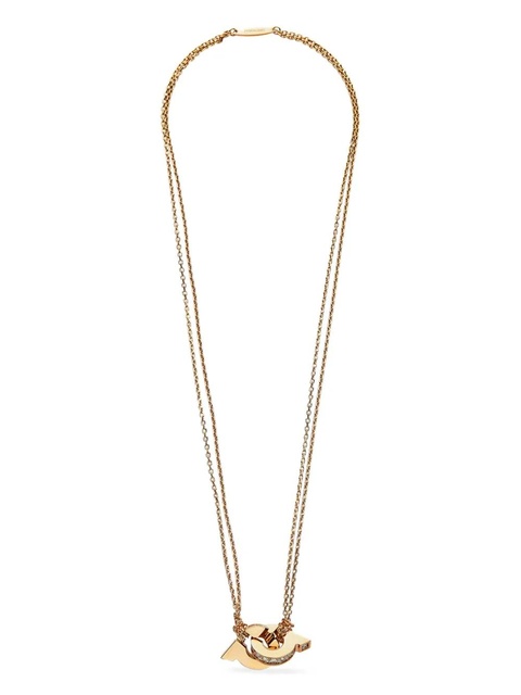 Ferragamo Double Gancini pendant necklace - Gold - zdjęcie produktu nr 1