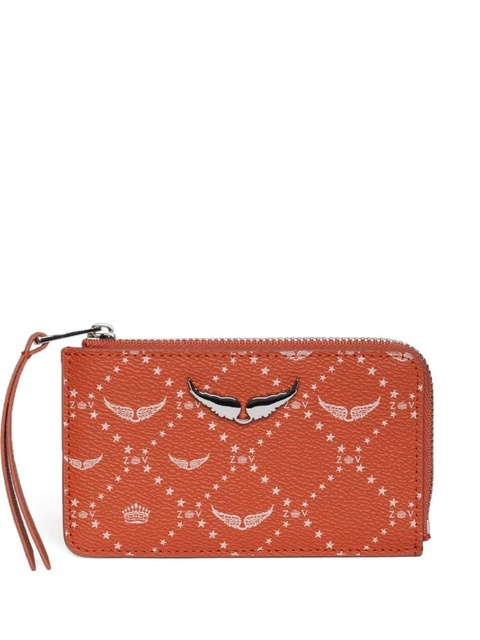 Zadig&Voltaire monogram-print cardholder - Orange - zdjęcie produktu nr 1