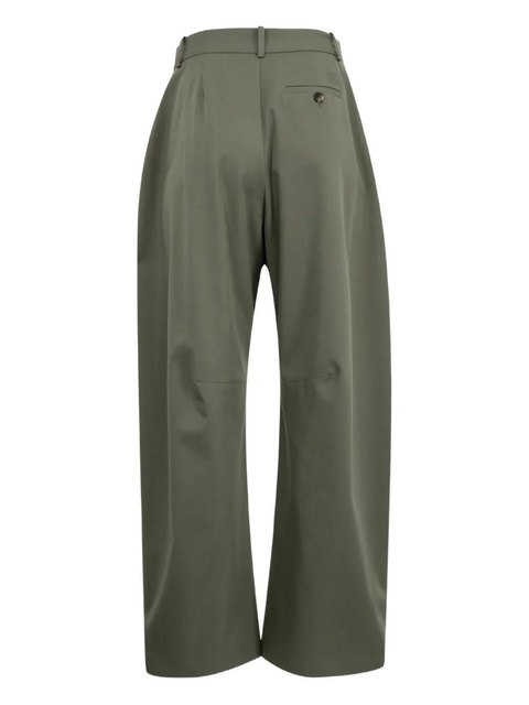 LOEWE pleated barrel trousers - Green - zdjęcie produktu nr 2