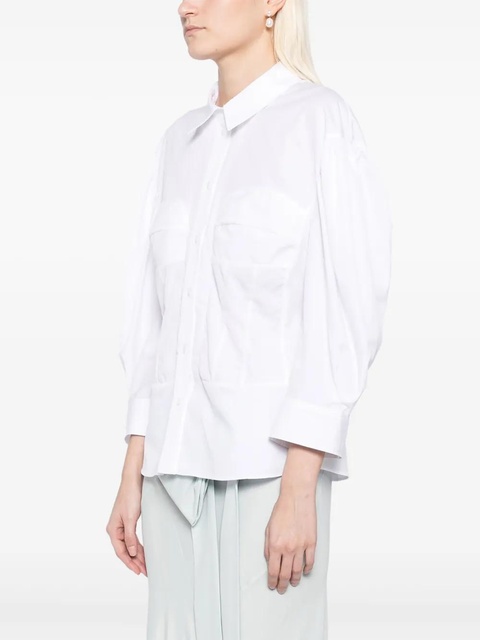 Simone Rocha corset seam shirt - White - zdjęcie produktu nr 2