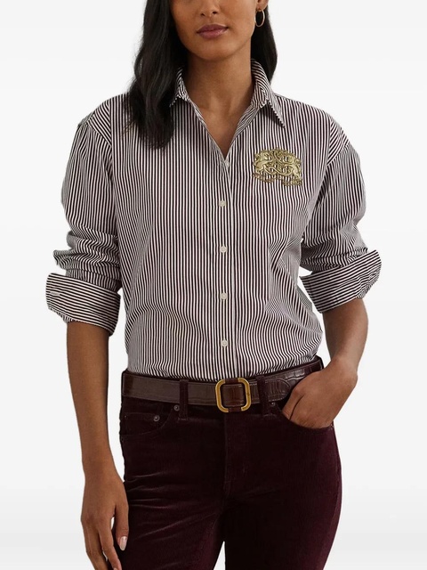 Lauren Ralph Lauren striped embellished shirt - White - zdjęcie produktu nr 2