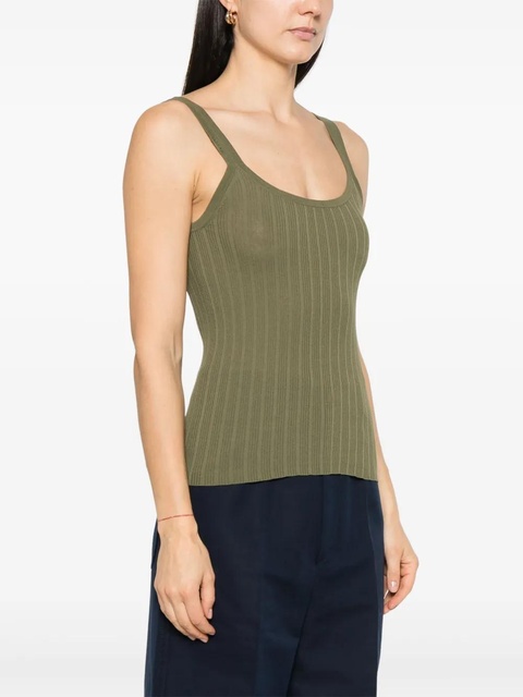 SANDRO ribbed tank top - Green - zdjęcie produktu nr 2