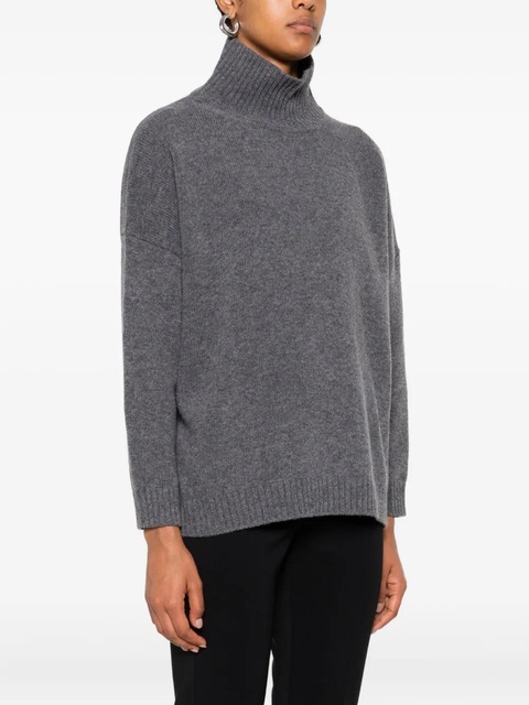Weekend Max Mara high-neck wool sweater - Grey - zdjęcie produktu nr 2