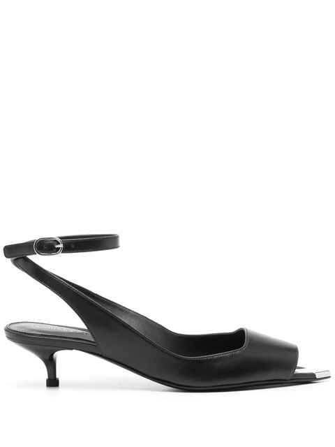 Alexander McQueen 40mm Punk pumps - Black - zdjęcie produktu nr 1