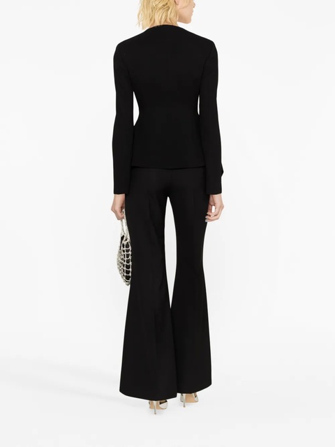 Blumarine draped single-breasted cady blazer - Black - zdjęcie produktu nr 2