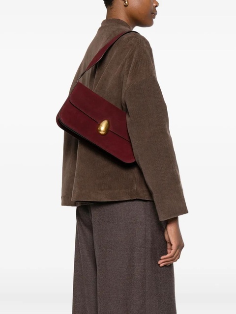 NEOUS clasp-fastening suede shoulder bag - Red - zdjęcie produktu nr 1
